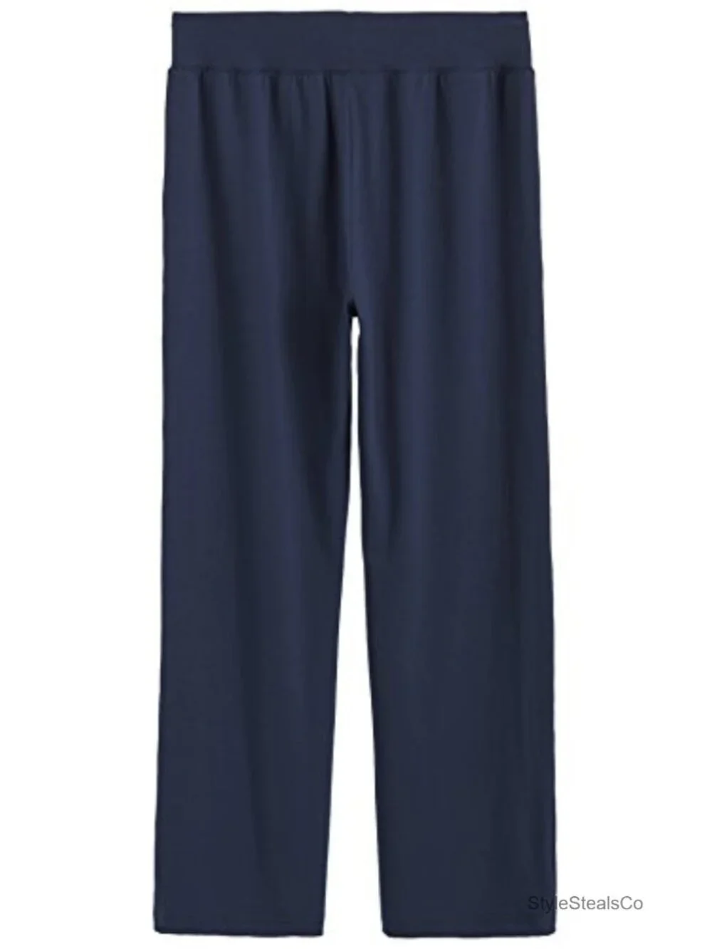 Cotton Lounge Pants with Pockets Drawstring High Rise
